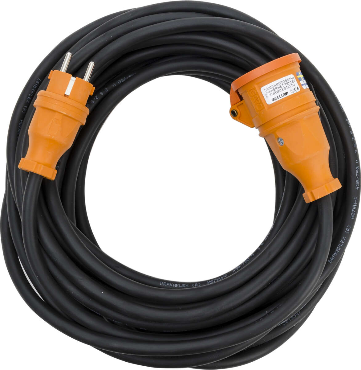 Gelia skjøteledning 2,5 mm² m/jord