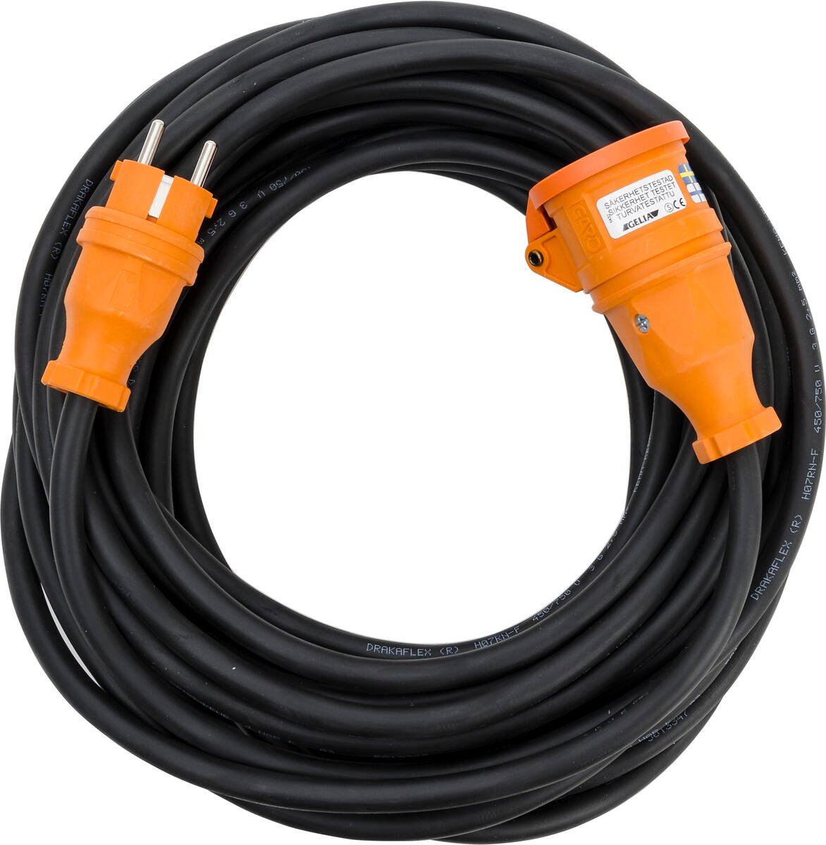 Gelia skjøteledning 2,5 mm² m/jord