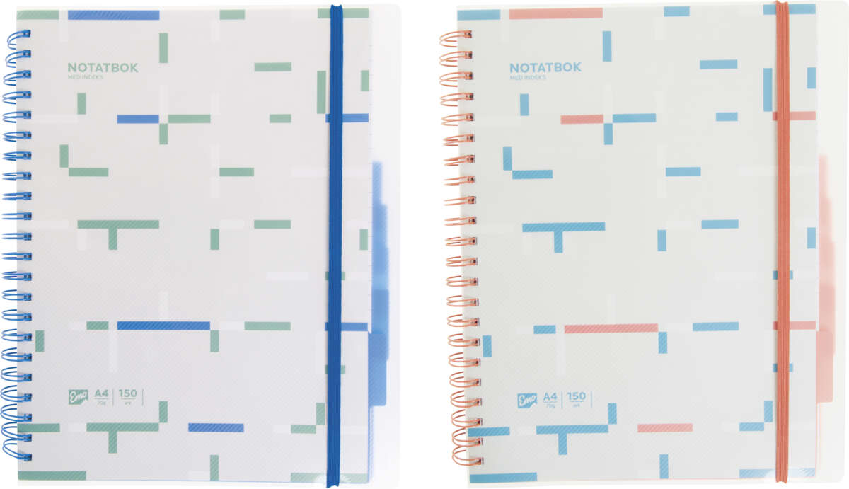 Emo notatbok A4 index