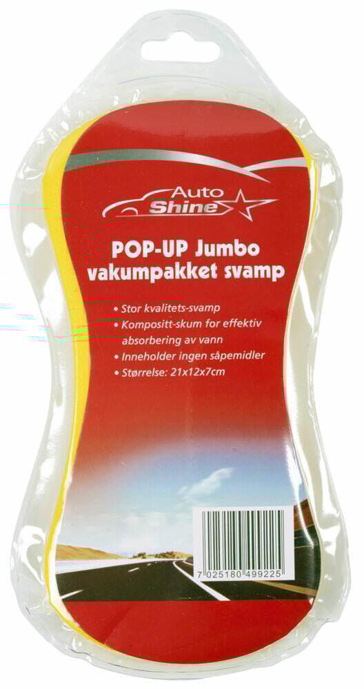 Auto Shine Jumbo vakumpakket svamp