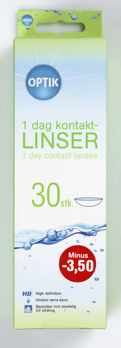 30-pakk hverdagslinser styrke -3,5