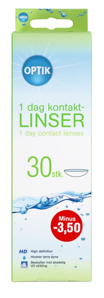 30-pakk hverdagslinser styrke -3,5