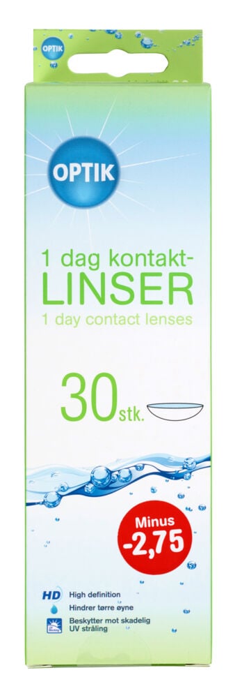 30-pakk hverdagslinser styrke -2,75