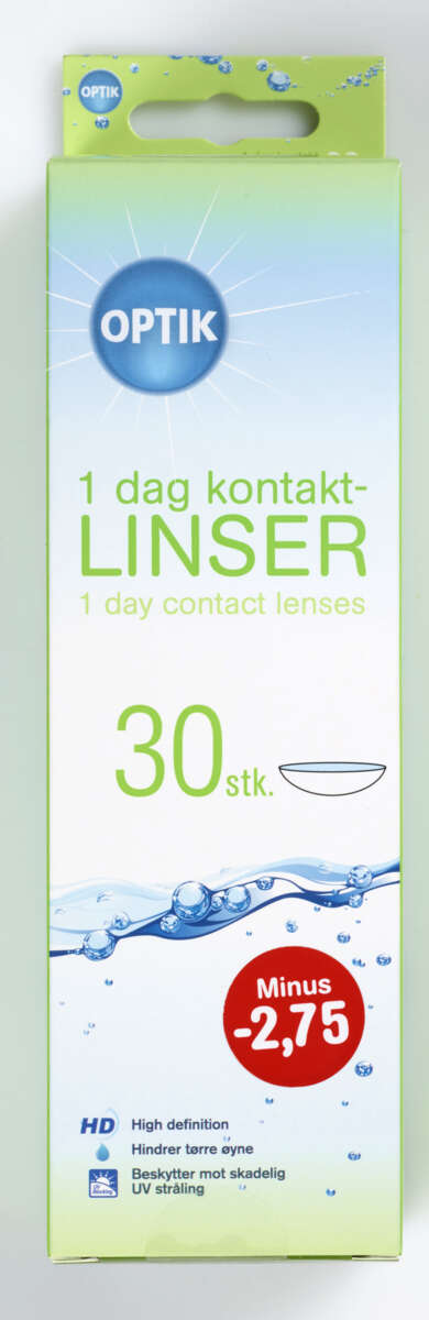 30-pakk hverdagslinser styrke -2,75