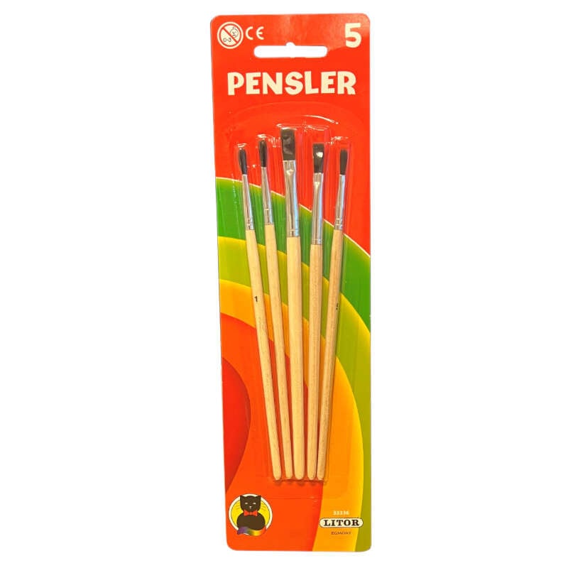 Egmont Malekatt pensel 5 stk