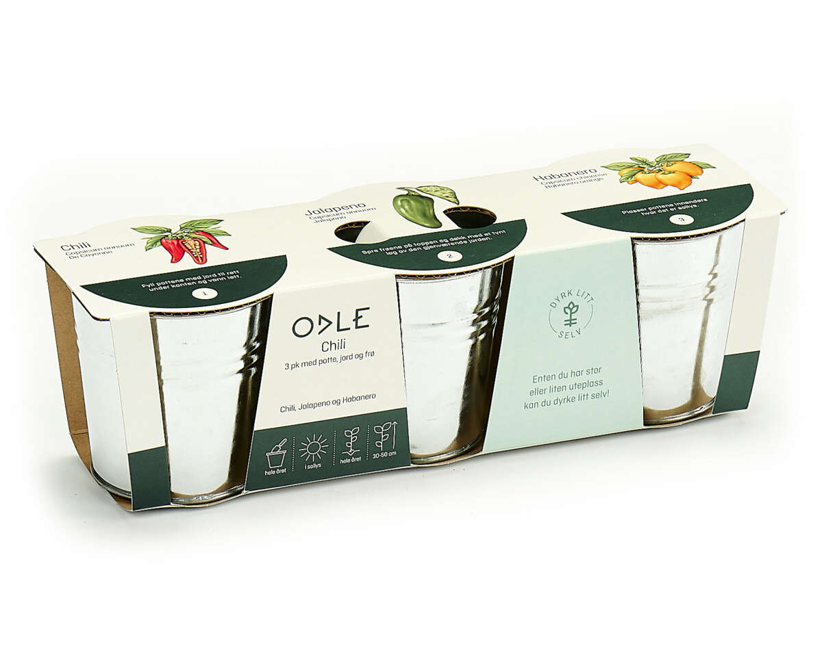 Odle dyrkingsett med chili