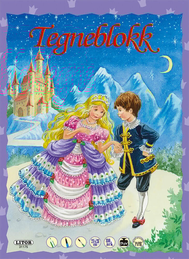 Egmont Tegneblokk Prins og Prinsesse