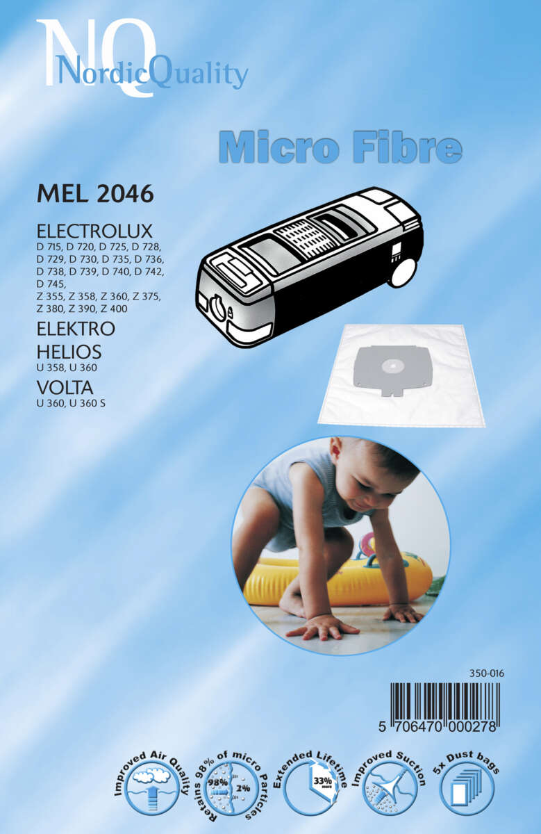 NQ MEL 2046 støvsugerposer