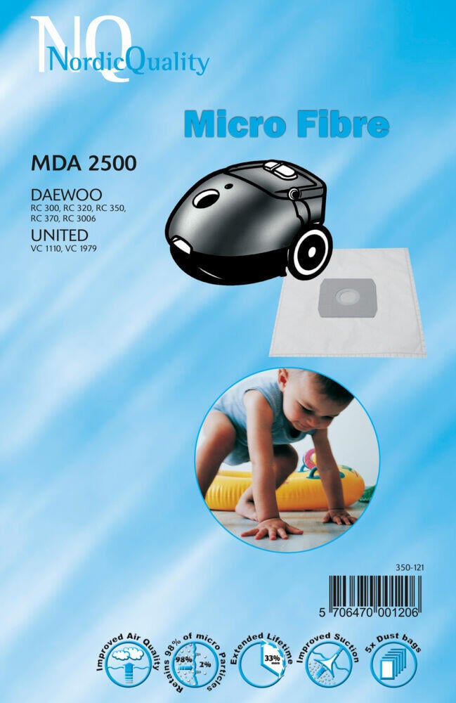NQ MDA 2500 støvsugerposer
