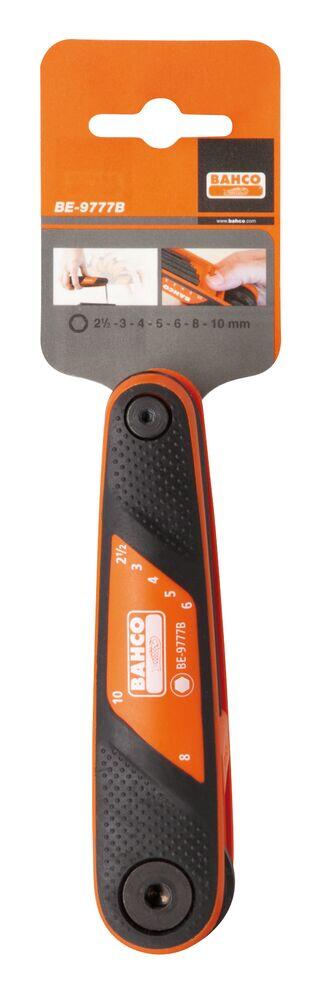Bahco Unbrako foldesett 2,5-10mm BE-9777B