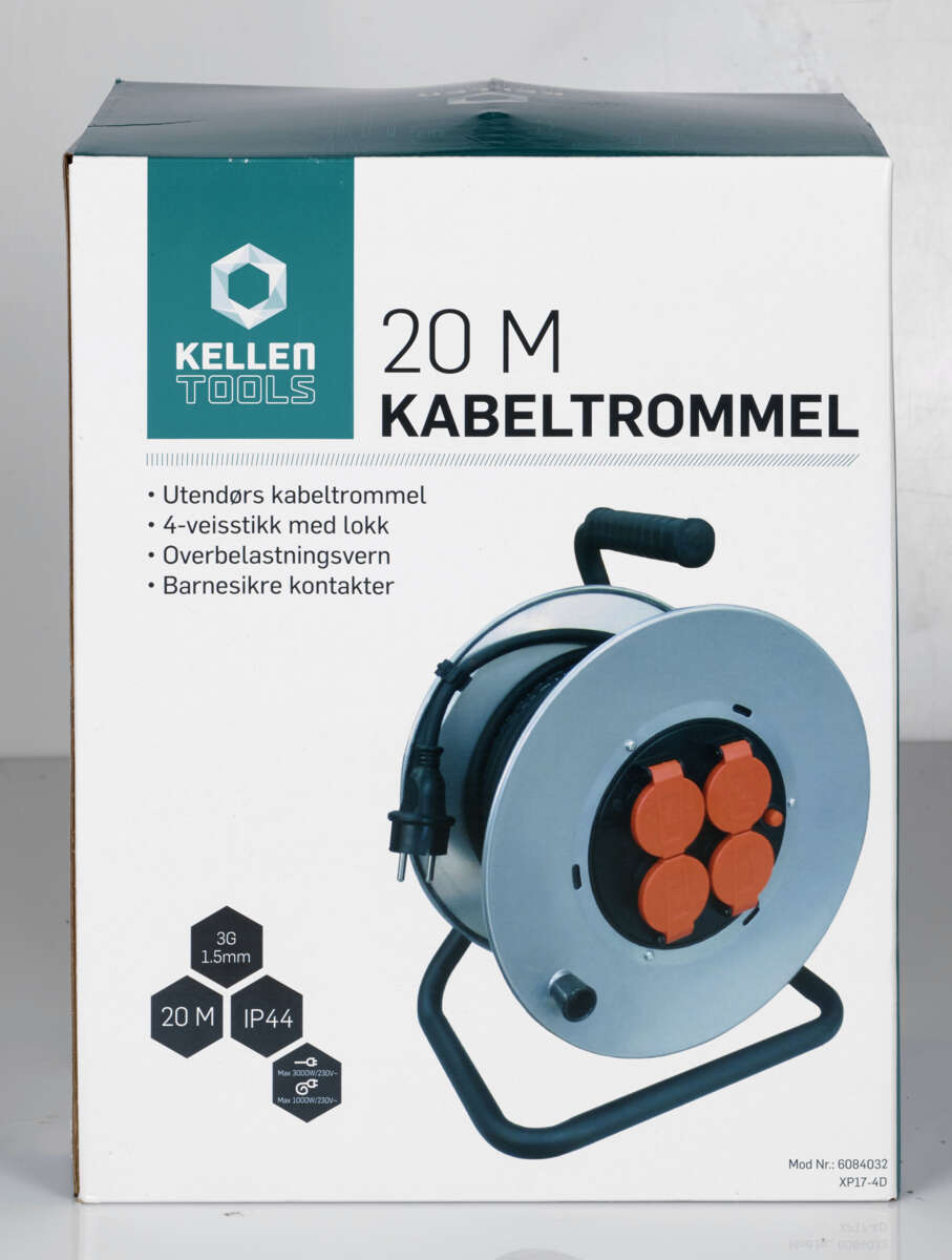 Kellen kabeltrommel 20 meter