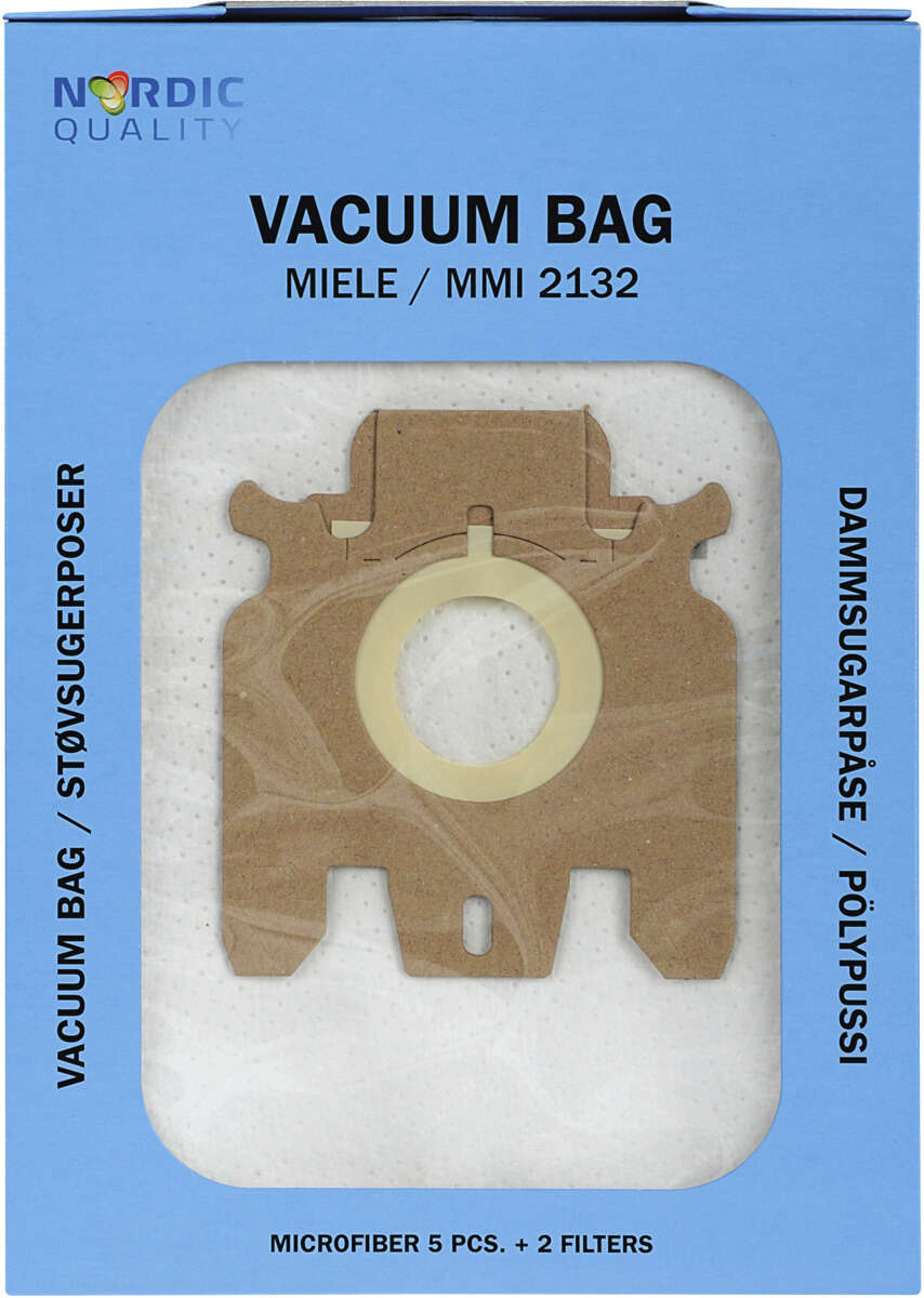 MMI 2132 støvsugerposer 5pk + 2 filter
