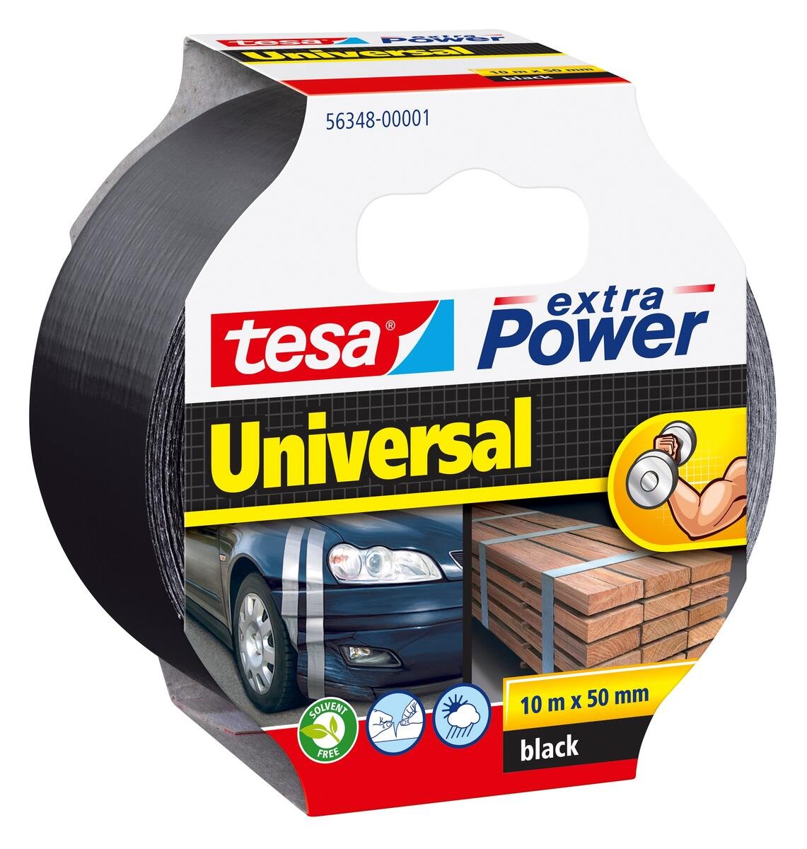 Tesa Lerretstape Universal, svart