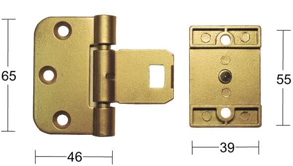 Dørhengsel Snap-In 2465 Epoxy