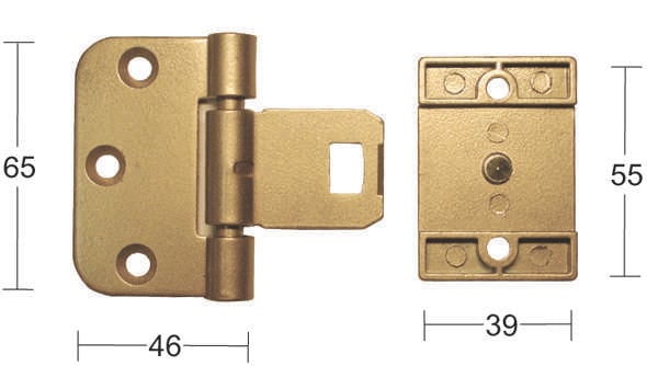Dørhengsel Snap-In 2465 Epoxy
