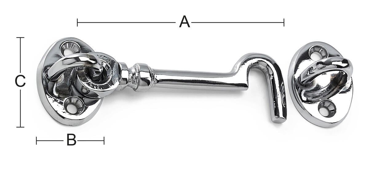 Kabinkrok 7402-43 Krom