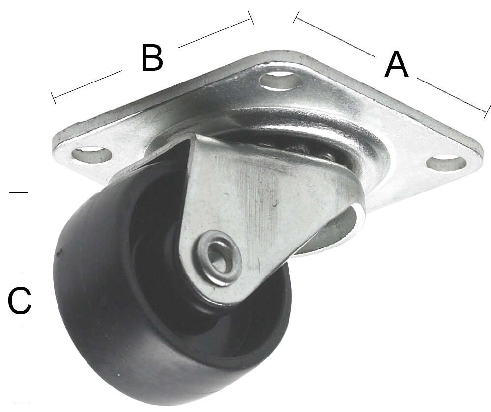 Habo 5345 møbelhjul