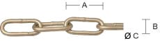 Habo kjetting 6 mm lang lenke