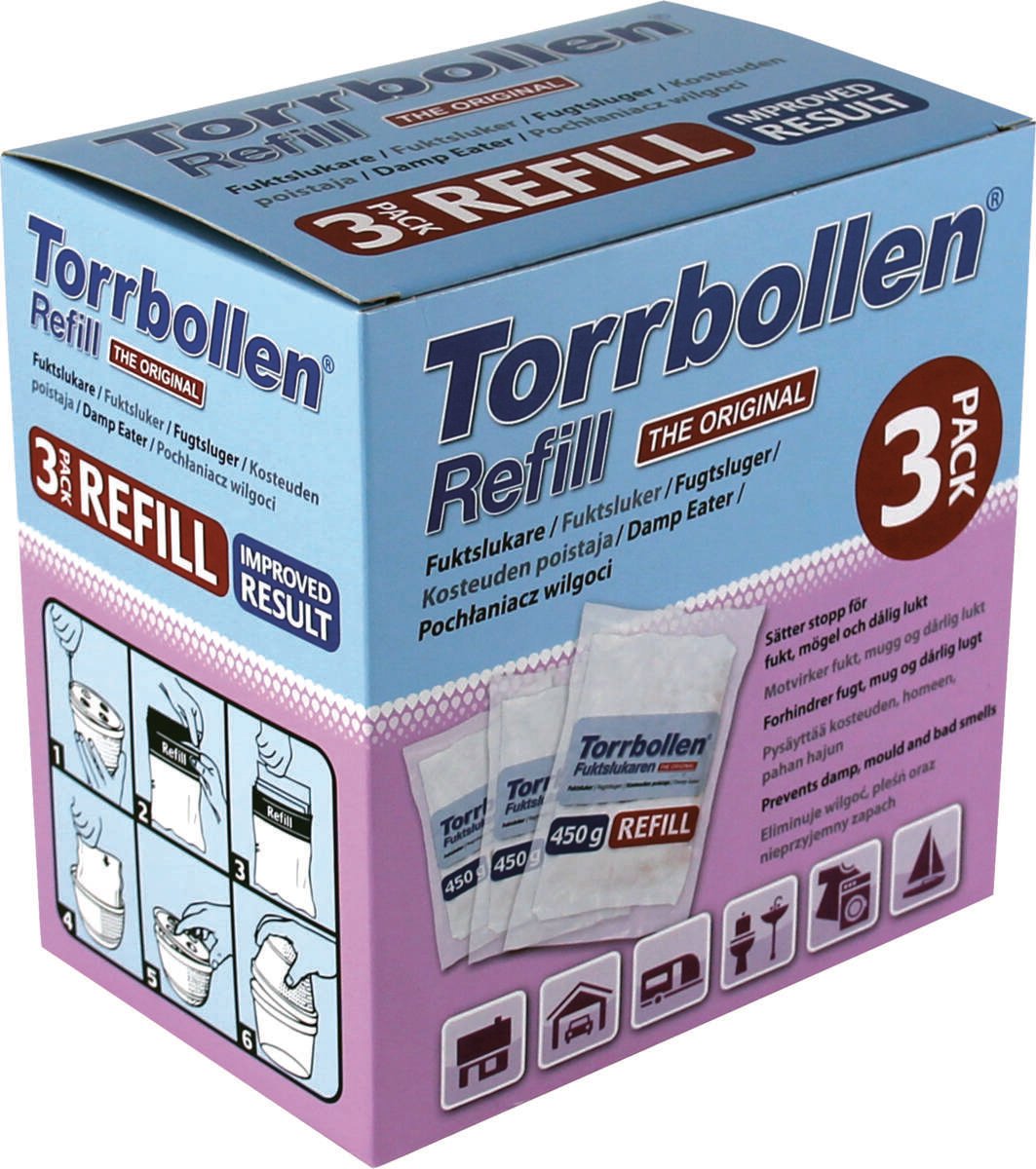 Torrball fuktsluker refill 3-pk