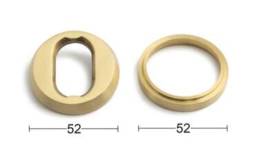 Sylinderskilt Universal Utvendig M-Messing