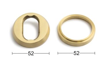 Sylinderskilt Universal Utvendig M-Messing