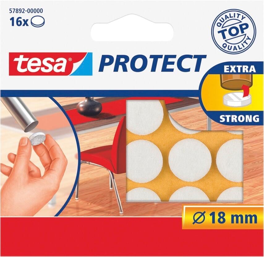 Tesa Filtknotter Ø18mm hvit