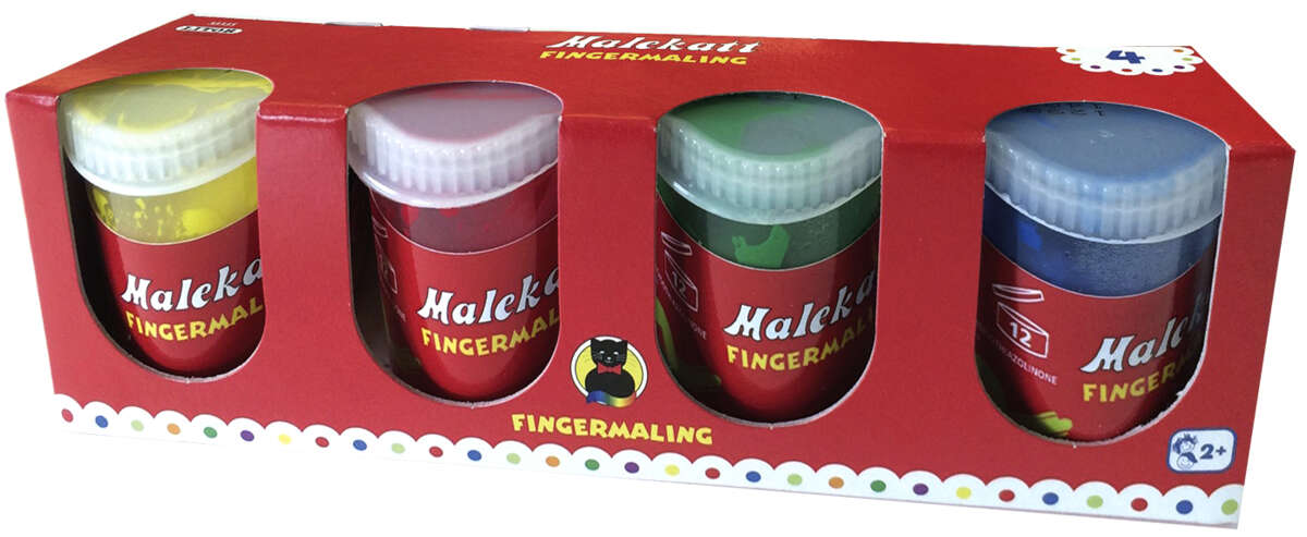 Egmont Malekatt fingermaling 4 pk