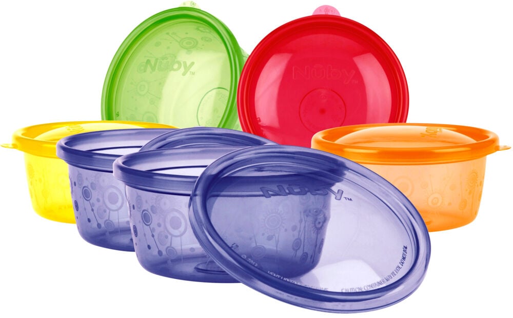 Nûby™ Bolle med lokk 6 pk