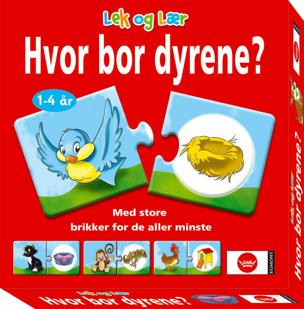 Egmont Spill Hvor bor dyrene?