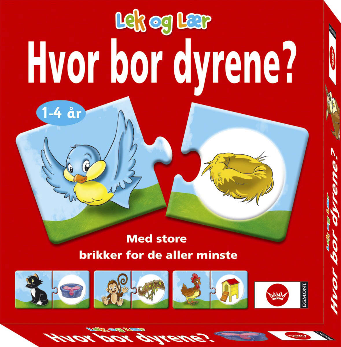 Egmont Spill Hvor bor dyrene?