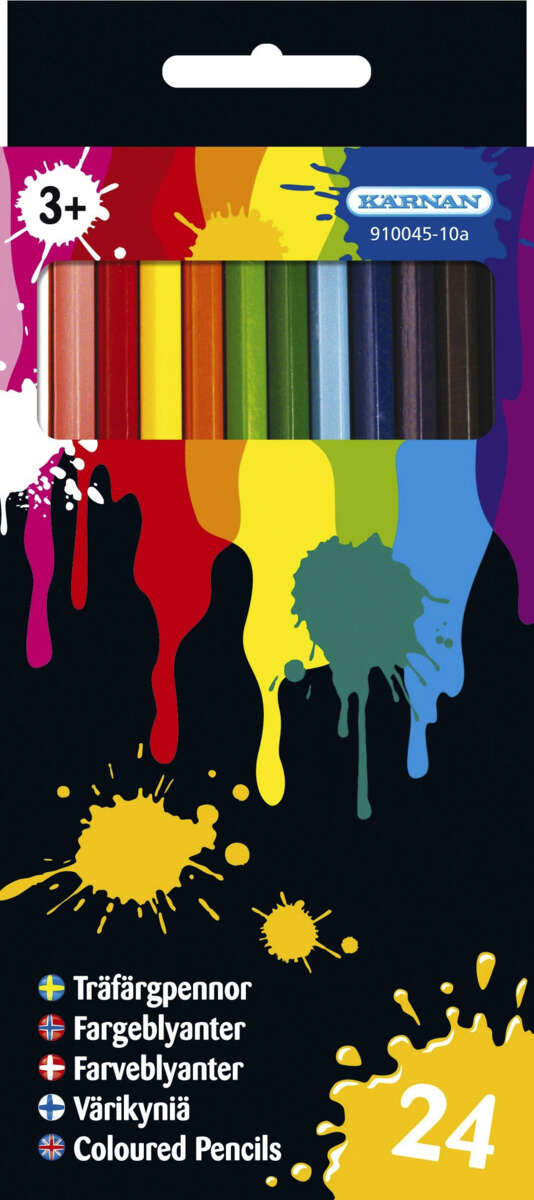 Egmont Fargeblyanter tynne 24 stk