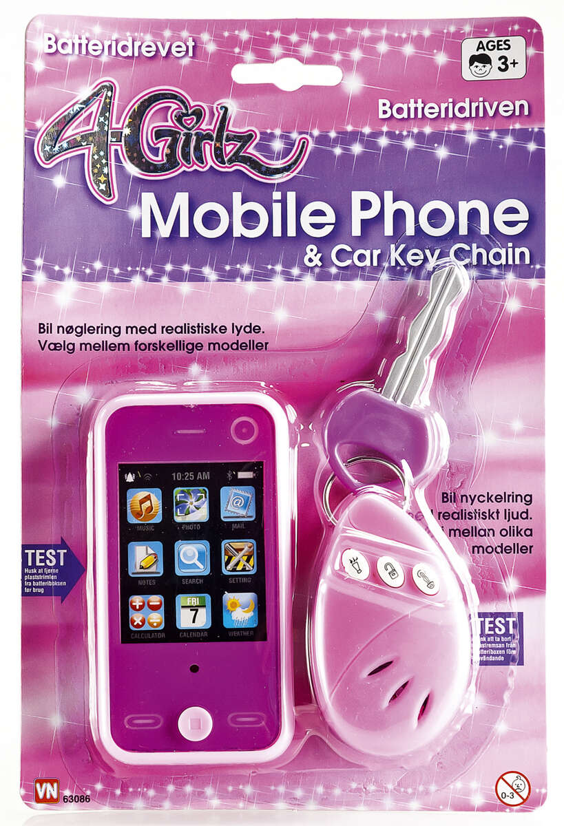 4-Girlz mobiltelefon med tilbehør