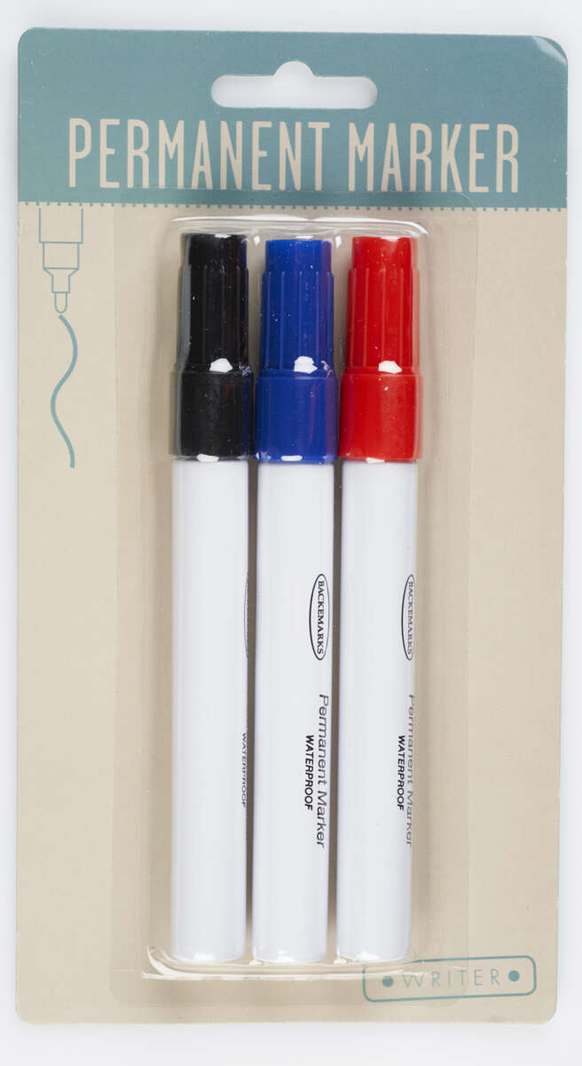 Permanent marker 3pk