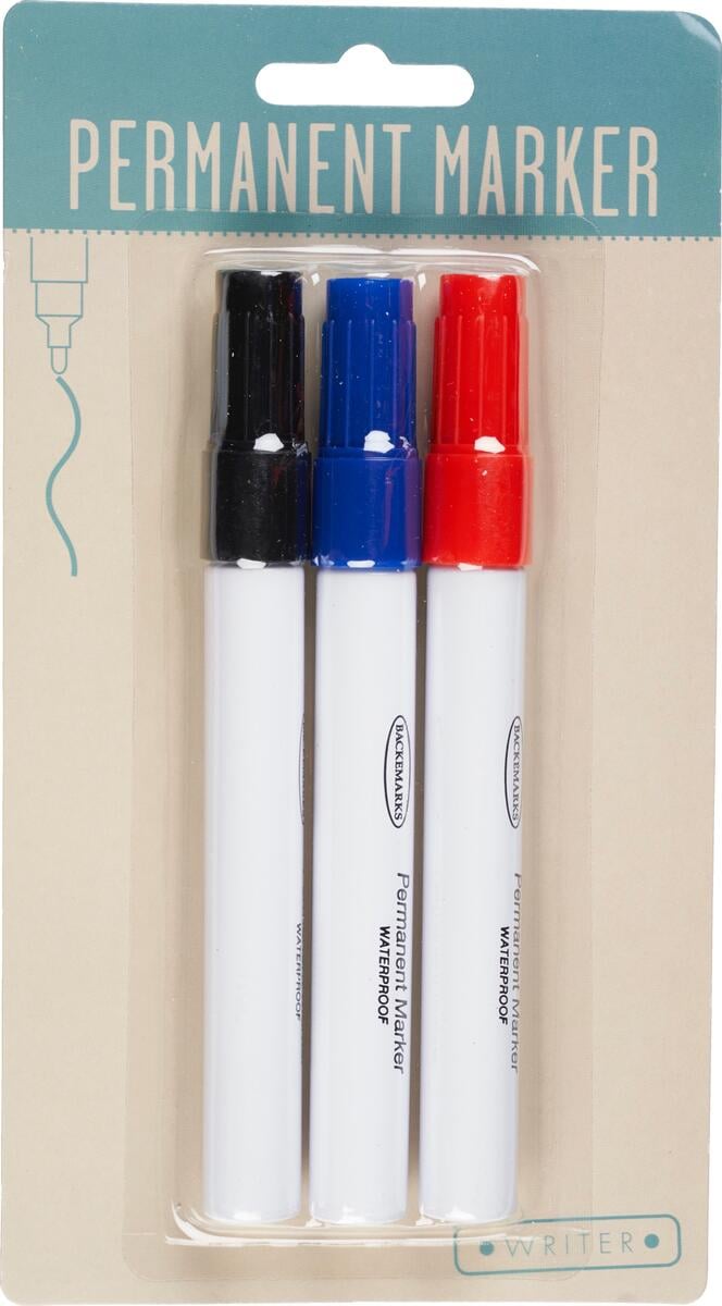 Permanent marker 3pk
