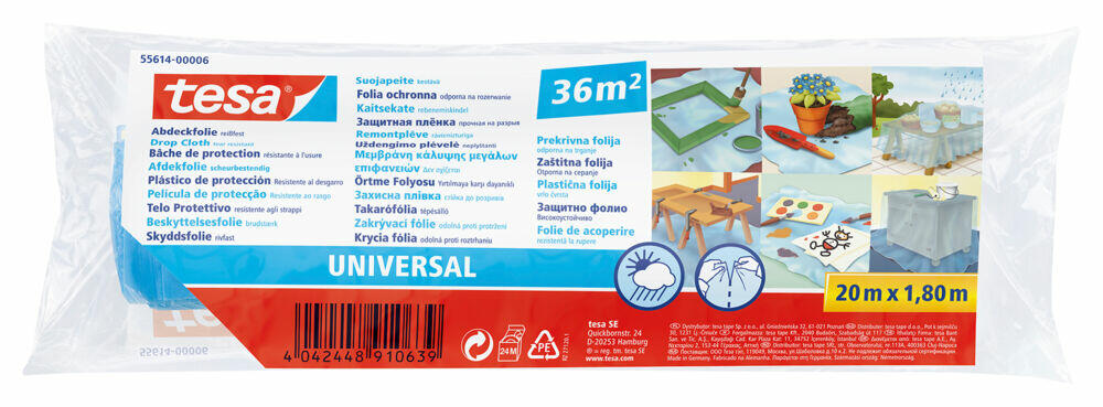 Tesa Dekkfolie Universal 1,8m x 20m 36m2