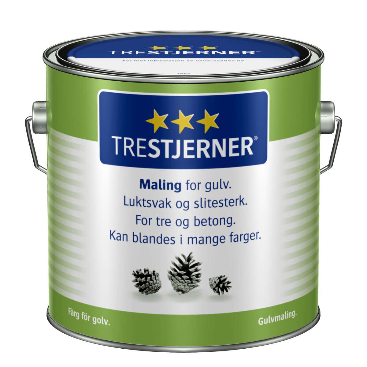 TreStjerner 40/halvblank gulvmaling