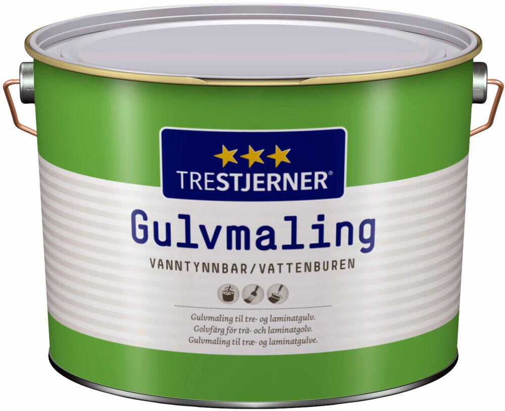 TreStjerner 40/halvblank gulvmaling