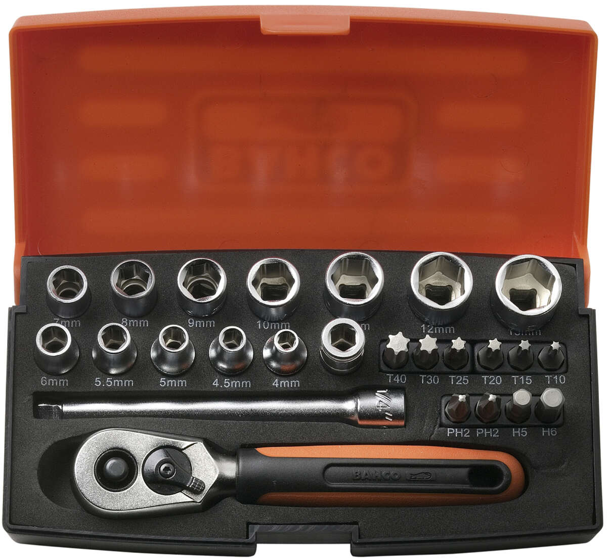 Bahco SL25 1/4" pipenøkkelsett