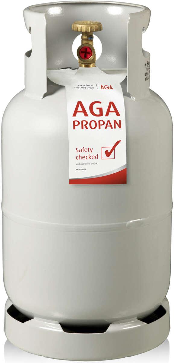 Aga stålflaske ind fylling