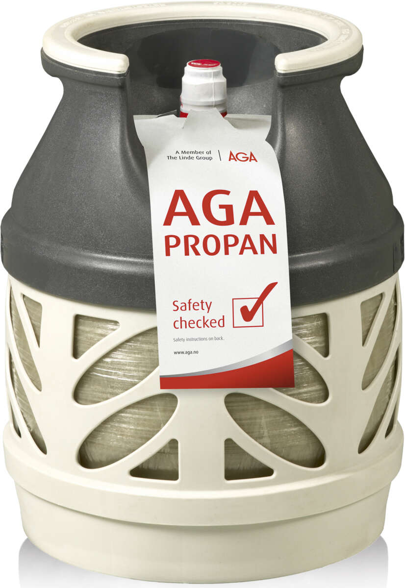 AGA Propan Husholdning kompositt tom flaskebeholder