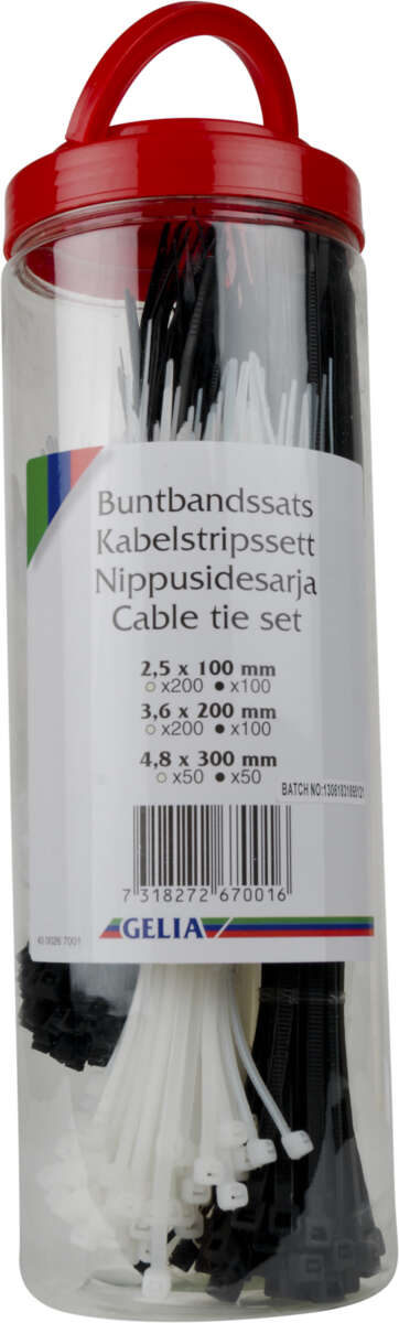 Strips mix nøytral/svart 700 stk