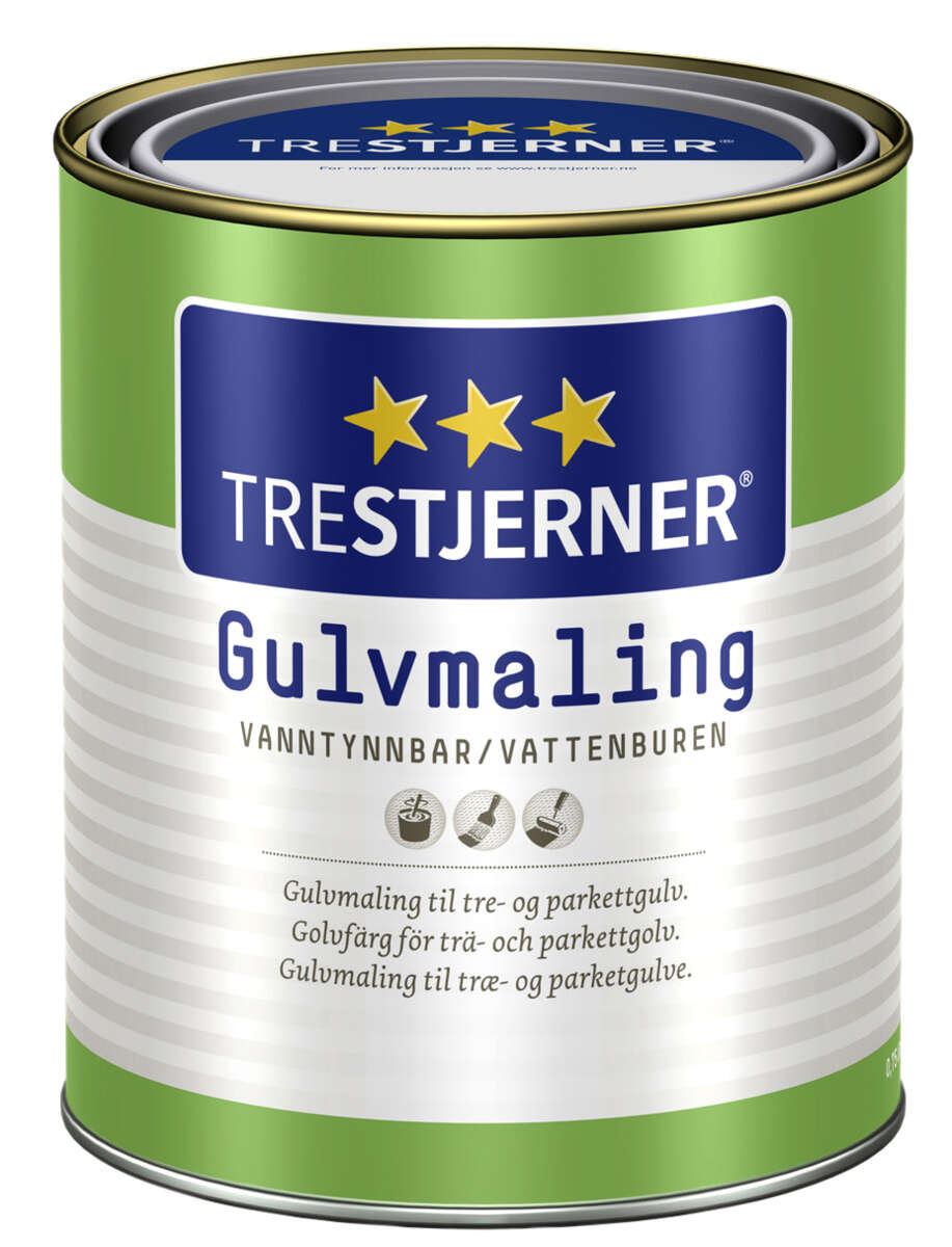 TreStjerner 05/matt gulvmaling