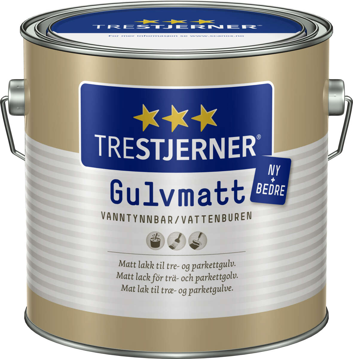 Trestjerner gulvmatt