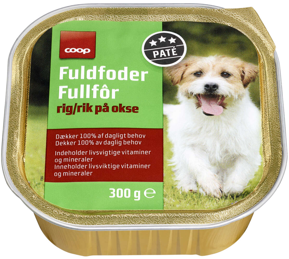 Coop Dogz Paté Okse 300g