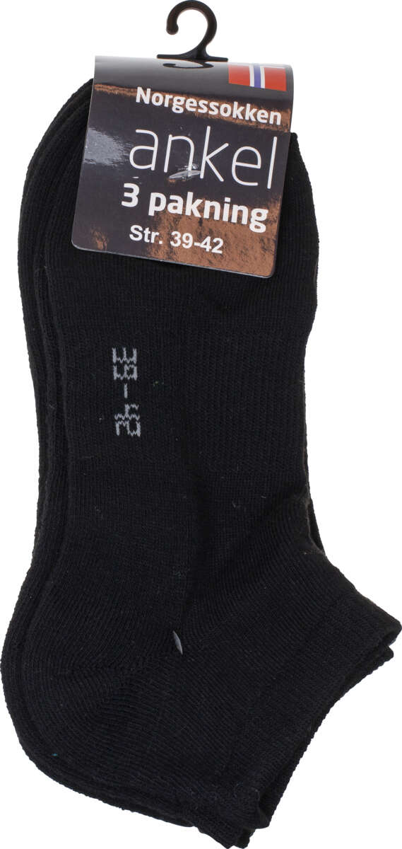 Norgessokken ankelsokker 3-pk unisex