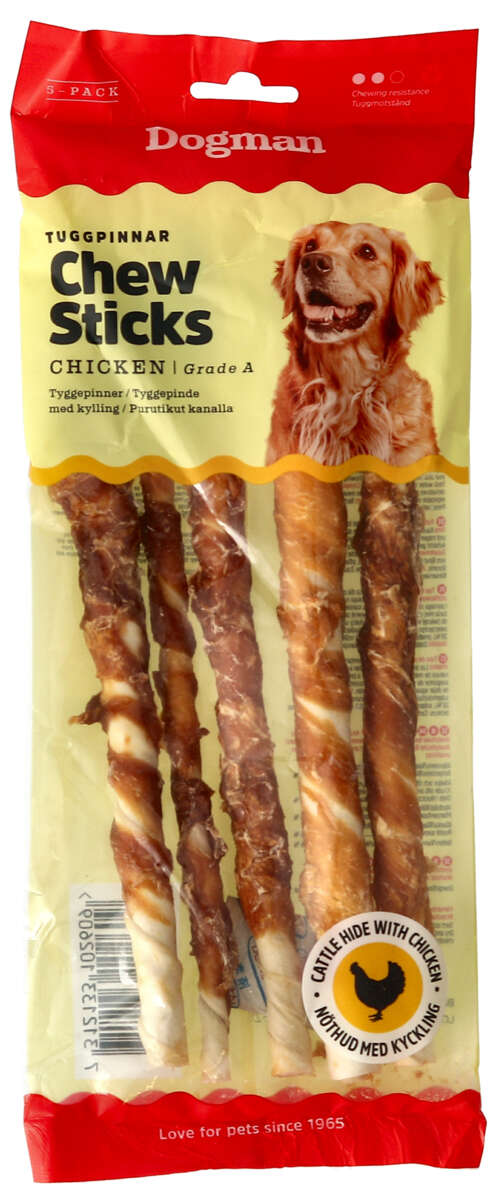 Dogman Tyggepinne Kylling 5pk