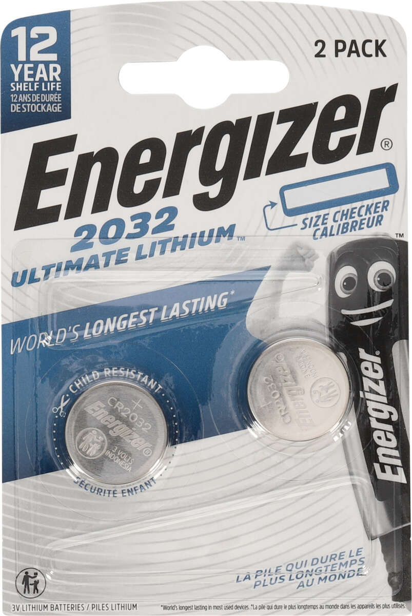 Energizer® Lithium Performance CR2032 batterier