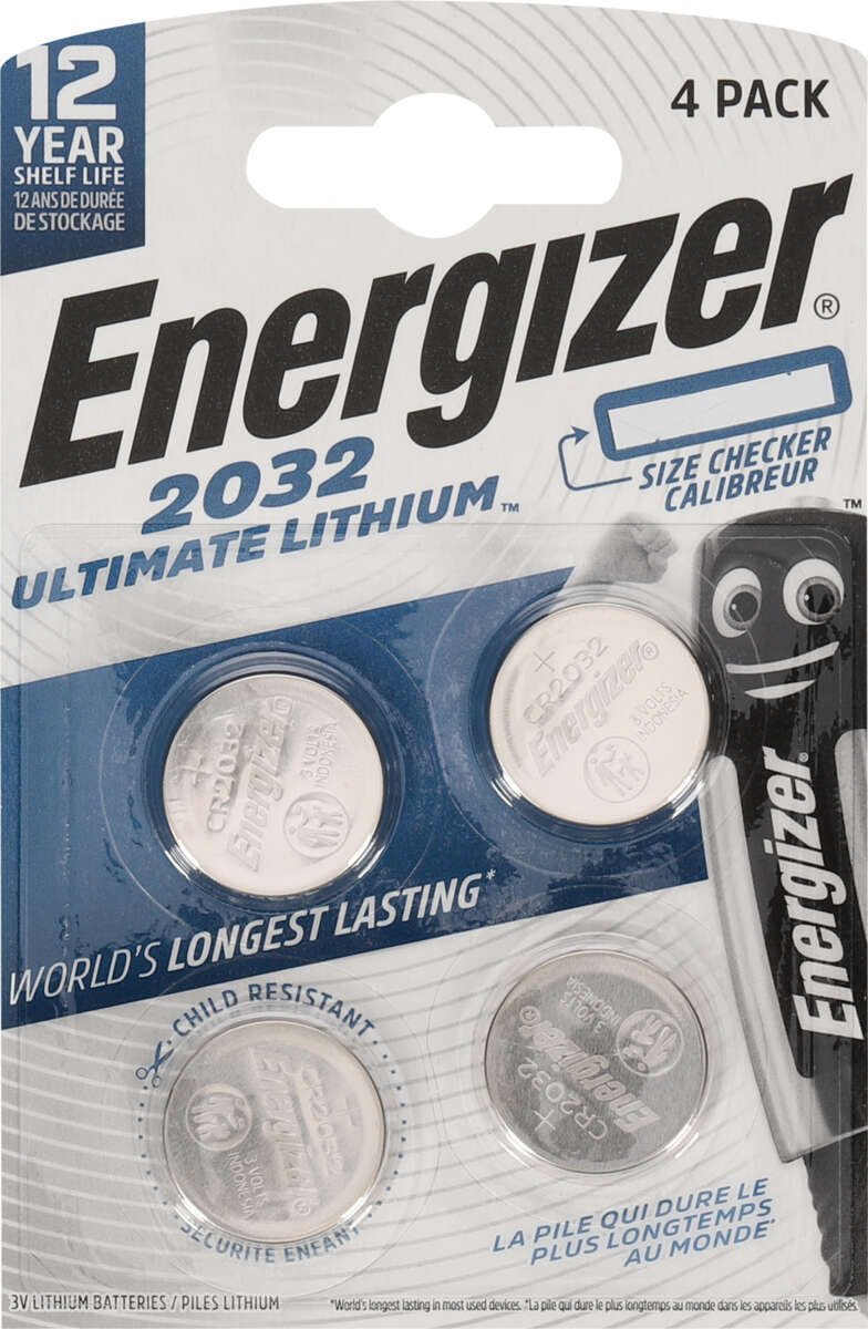 Energizer® CR2032 Lithium Performance batterier