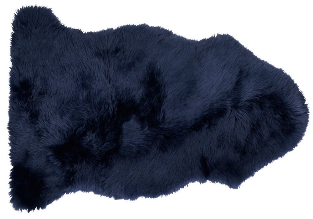Mjuk lammeskinn indigo