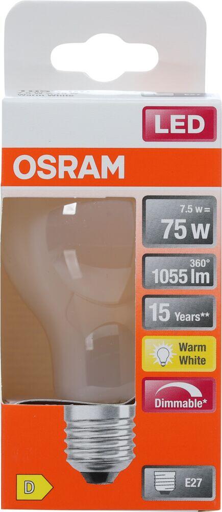Osram LED Retrofit Classic A dimbar lyspære
